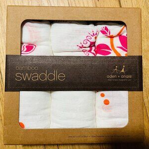 Aden + Anais bamboo Swaddles (3-pack) *Sealed Box*